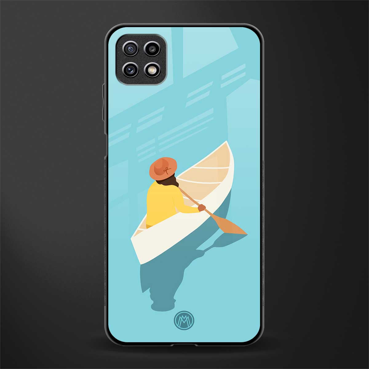 boat girl glass case for samsung galaxy a22 5g image