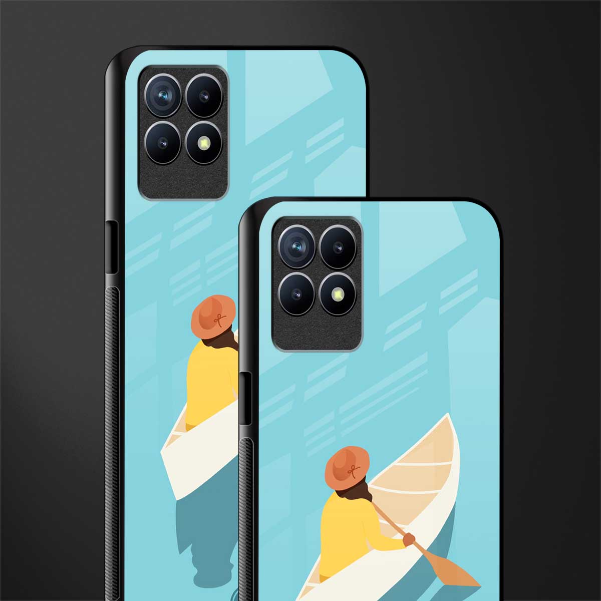 boat girl glass case for realme 8i image-2