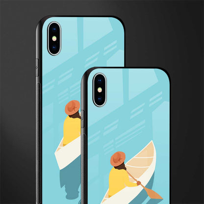 boat girl glass case for iphone xs max image-2
