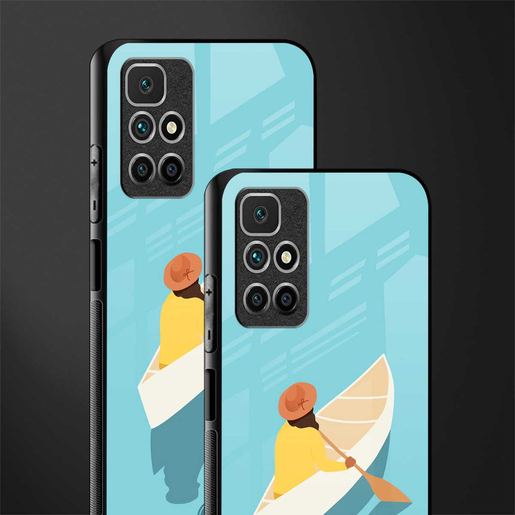 boat girl glass case for redmi 10 prime image-2