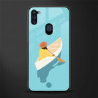 boat girl glass case for samsung a11 image