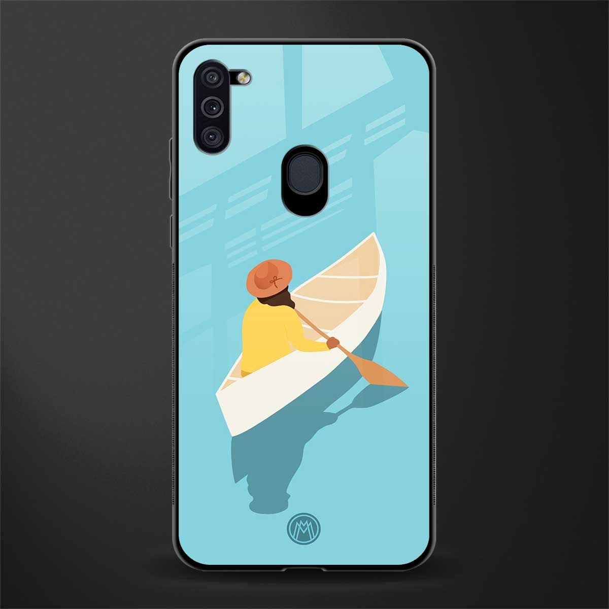boat girl glass case for samsung a11 image