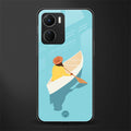 boat girl back phone cover | glass case for vivo y16