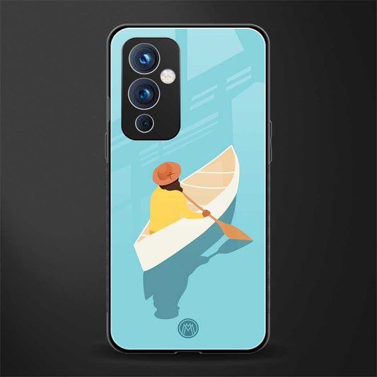 boat girl back phone cover | glass case for oneplus 9