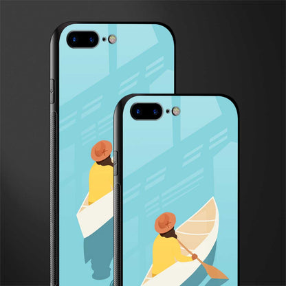 boat girl glass case for iphone 8 plus image-2