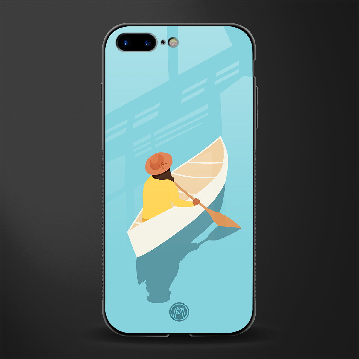 boat girl glass case for iphone 8 plus image