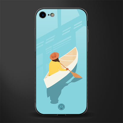 boat girl glass case for iphone 8 image