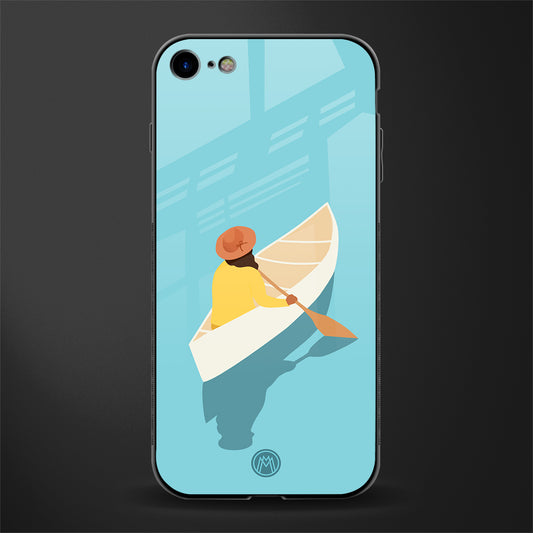 boat girl glass case for iphone 8 image