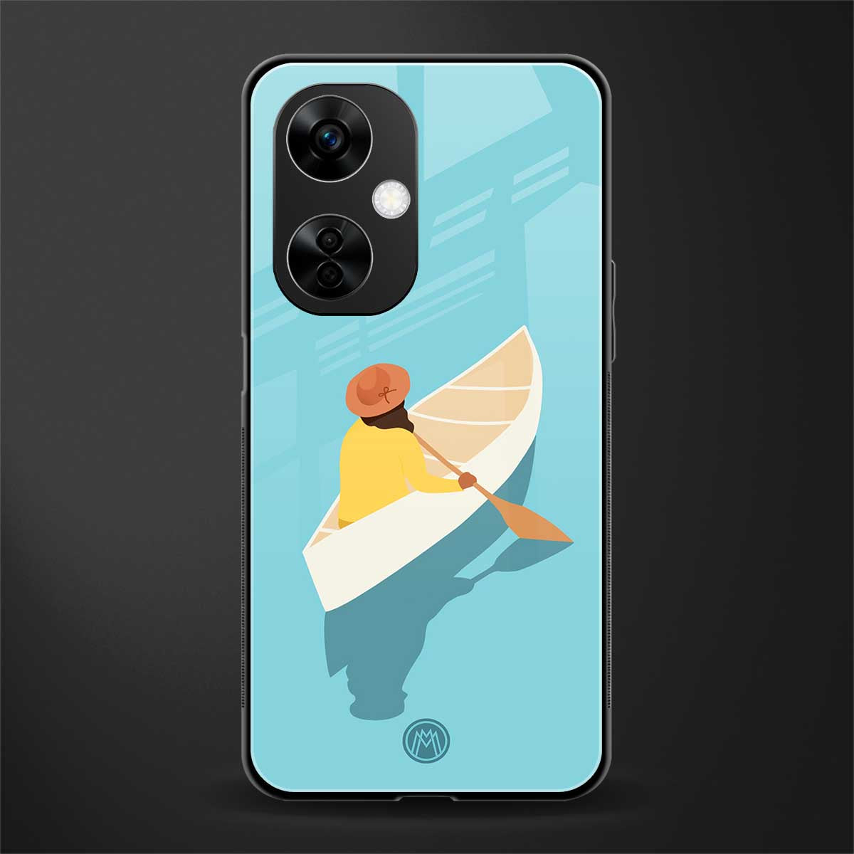 boat girl back phone cover | glass case for oneplus nord ce 3 lite