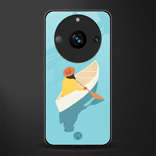 boat girl back phone cover | glass case for realme 11 pro 5g
