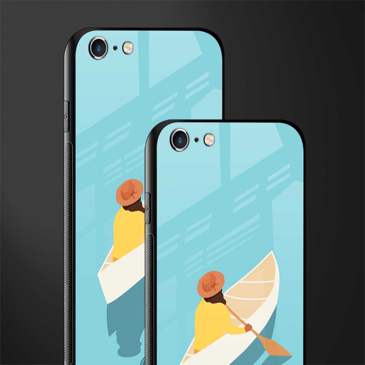 boat girl glass case for iphone 6 plus image-2