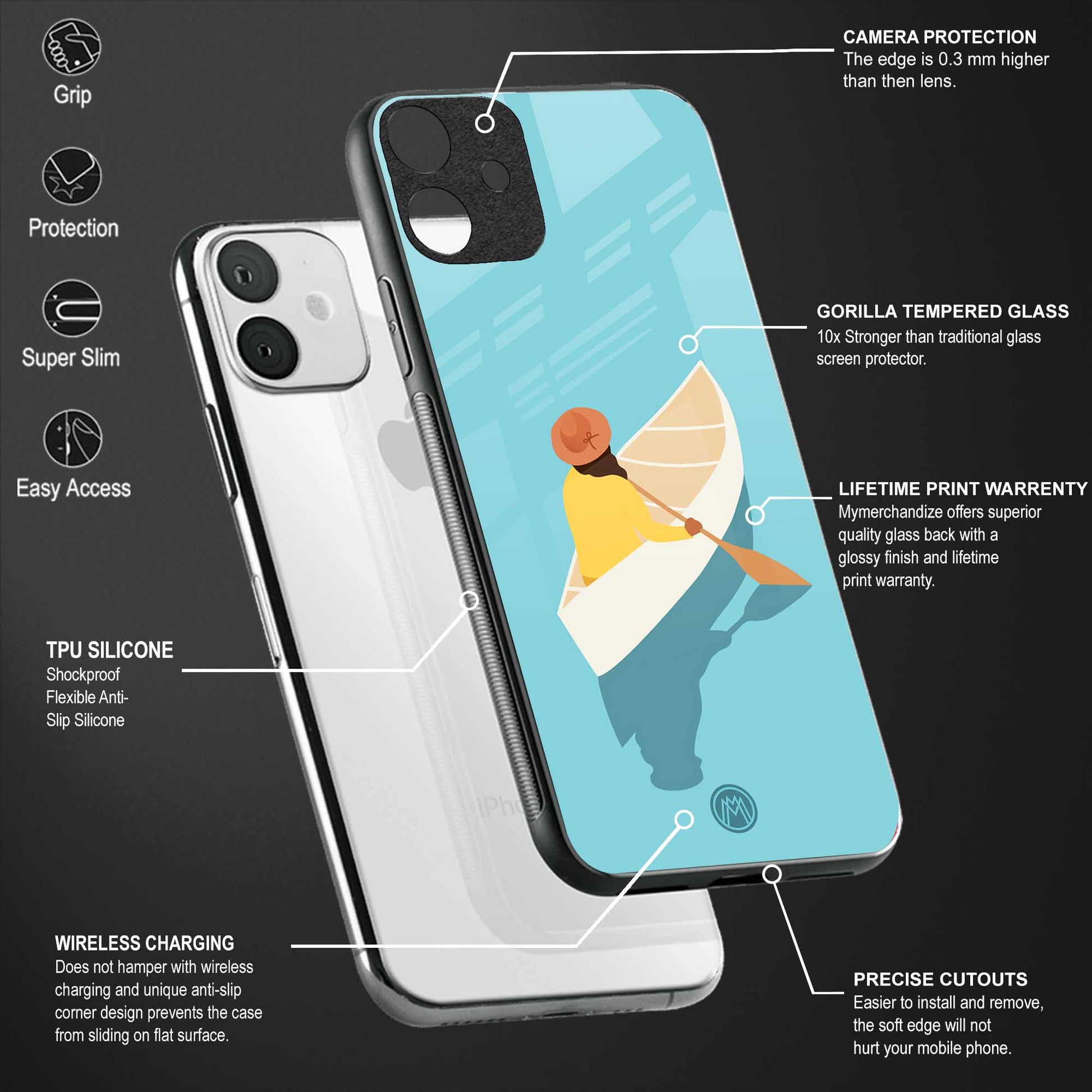 boat girl back phone cover | glass case for samsung galaxy a04