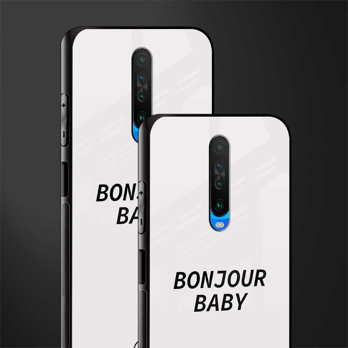 bonjour baby glass case for poco x2 image-2