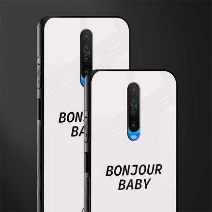 bonjour baby glass case for poco x2 image-2