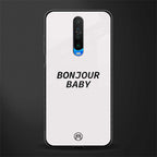 bonjour baby glass case for poco x2 image