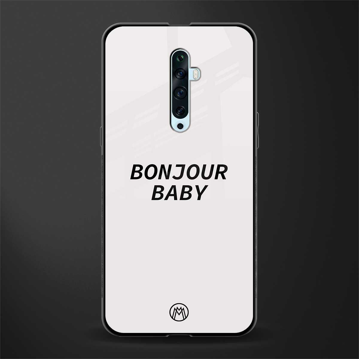 bonjour baby glass case for oppo reno 2f image