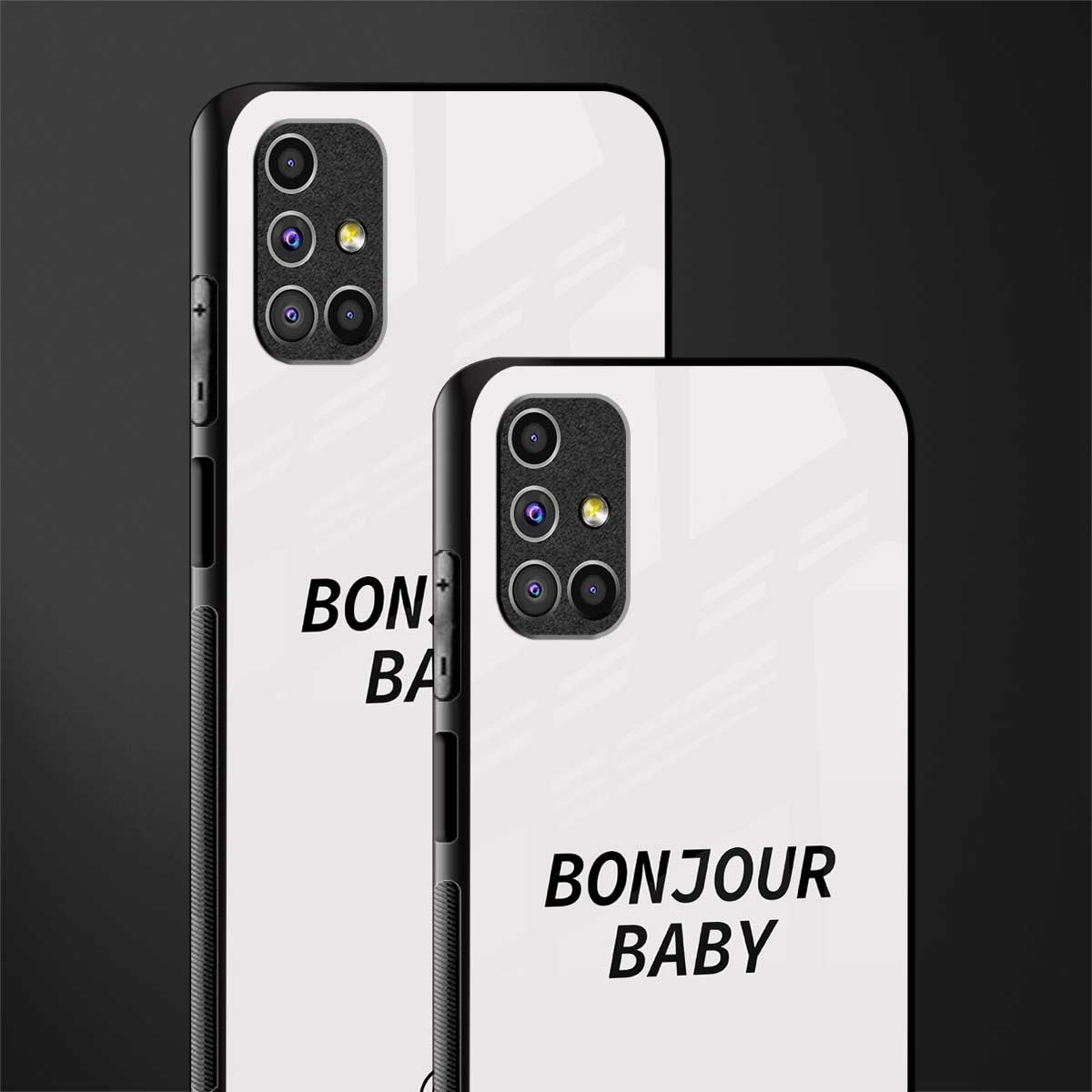 bonjour baby glass case for samsung galaxy m31s image-2