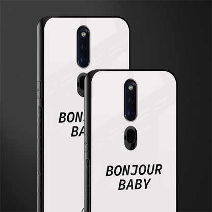bonjour baby glass case for oppo f11 pro image-2