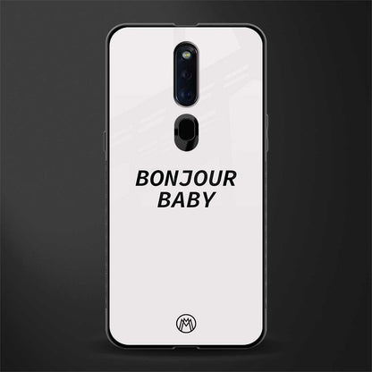 bonjour baby glass case for oppo f11 pro image