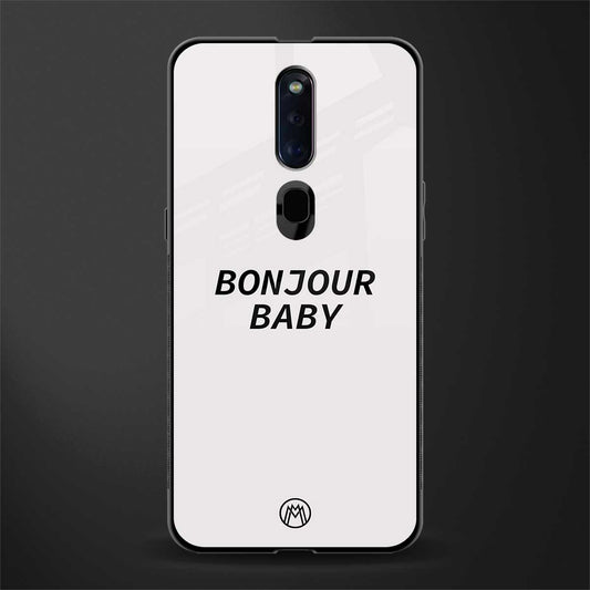 bonjour baby glass case for oppo f11 pro image