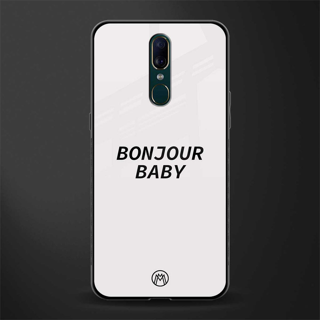 bonjour baby glass case for oppo f11 image