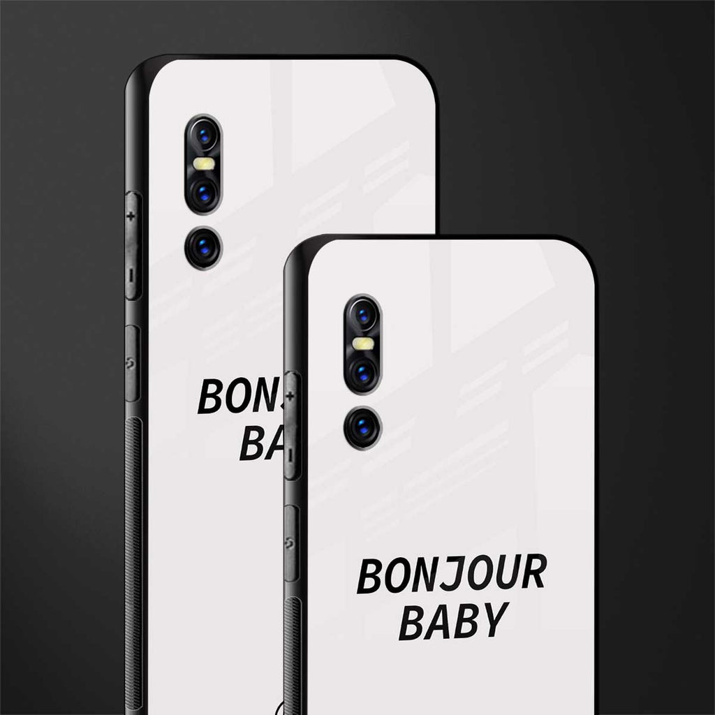 bonjour baby glass case for vivo v15 pro image-2
