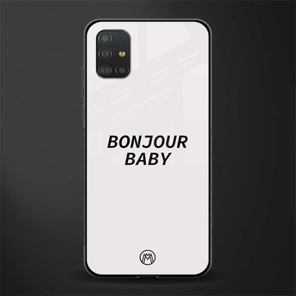 bonjour baby glass case for samsung galaxy a51 image