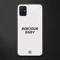 bonjour baby glass case for samsung galaxy a71 image