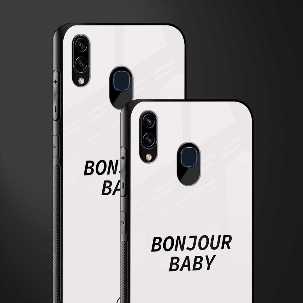 bonjour baby glass case for samsung galaxy a20 image-2