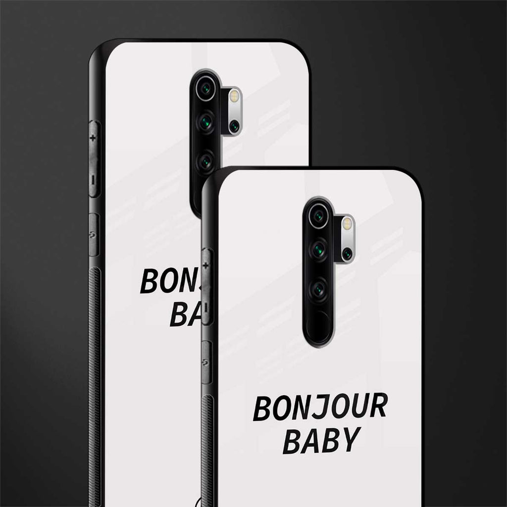 bonjour baby glass case for redmi note 8 pro image-2