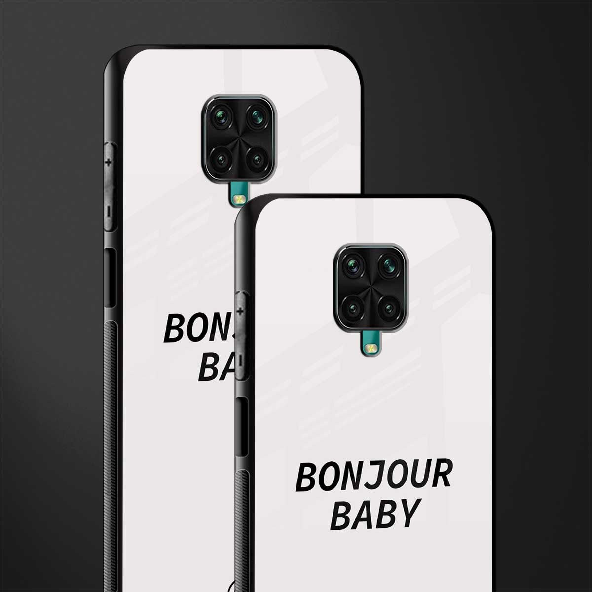 bonjour baby glass case for redmi note 9 pro max image-2