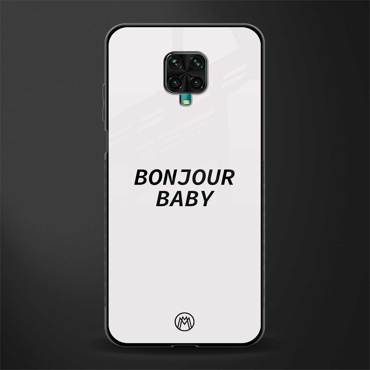 bonjour baby glass case for redmi note 9 pro image