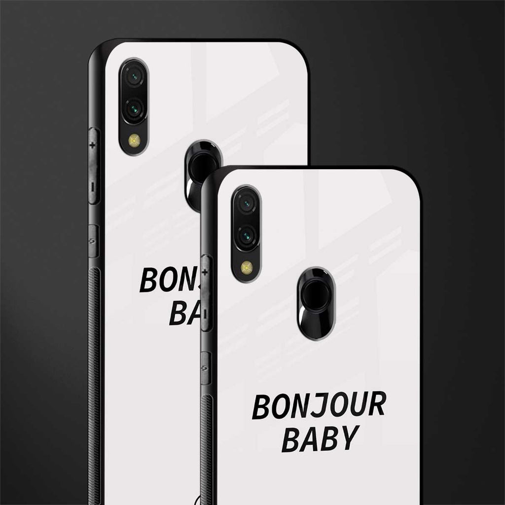 bonjour baby glass case for redmi 7redmi y3 image-2