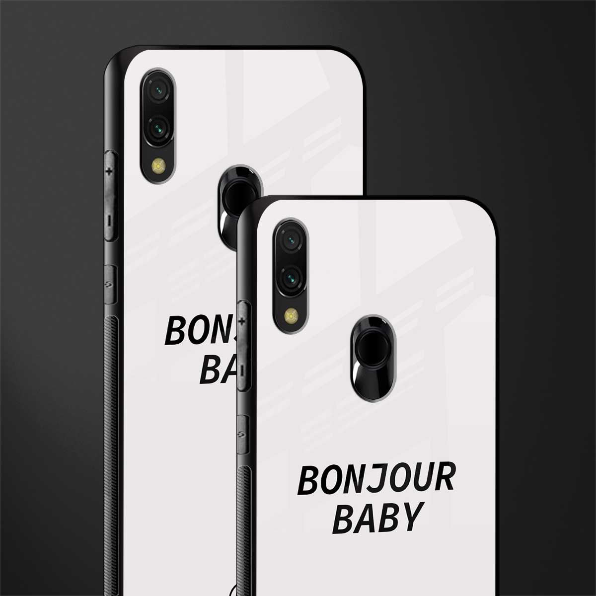bonjour baby glass case for redmi note 7 pro image-2