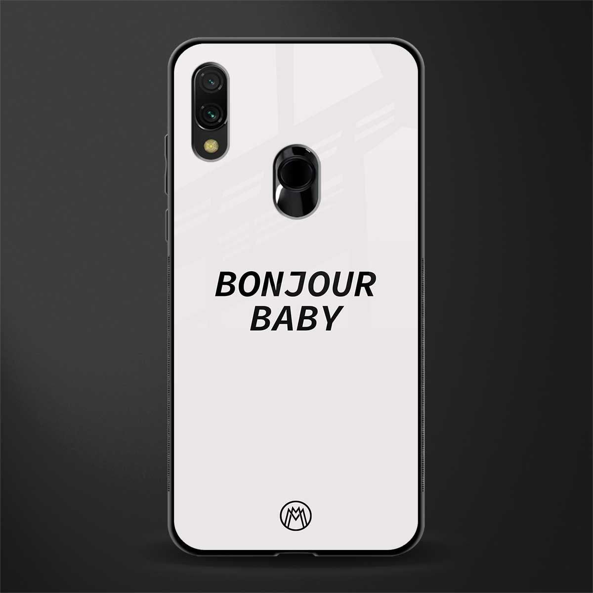 bonjour baby glass case for redmi note 7 image