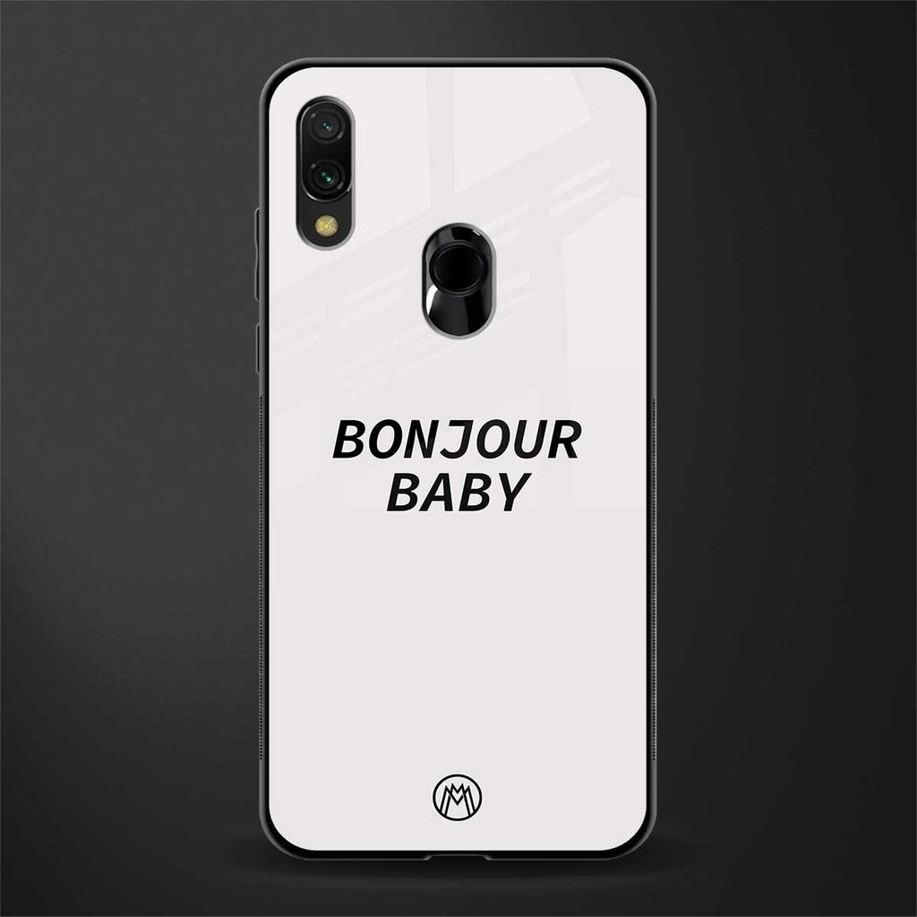bonjour baby glass case for redmi note 7 pro image