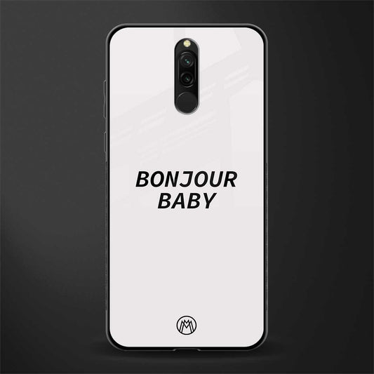 bonjour baby glass case for redmi 8 image