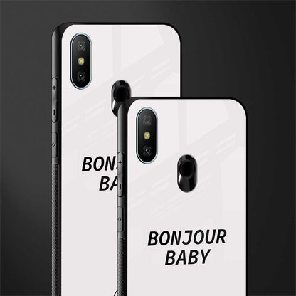 bonjour baby glass case for redmi 6 pro image-2