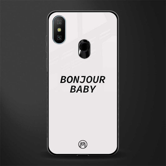 bonjour baby glass case for redmi 6 pro image