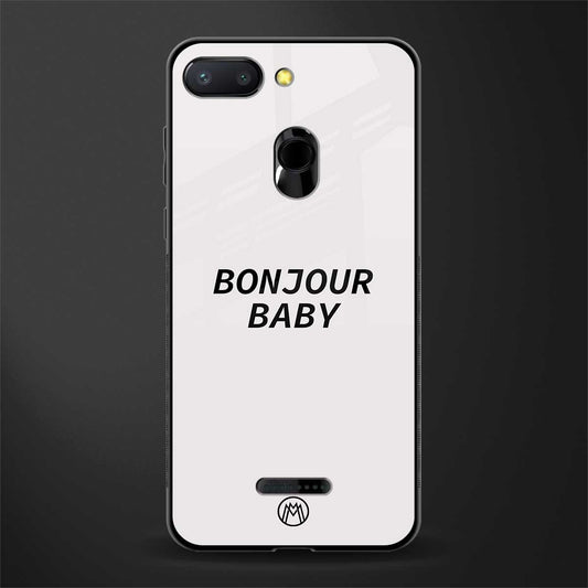 bonjour baby glass case for redmi 6 image