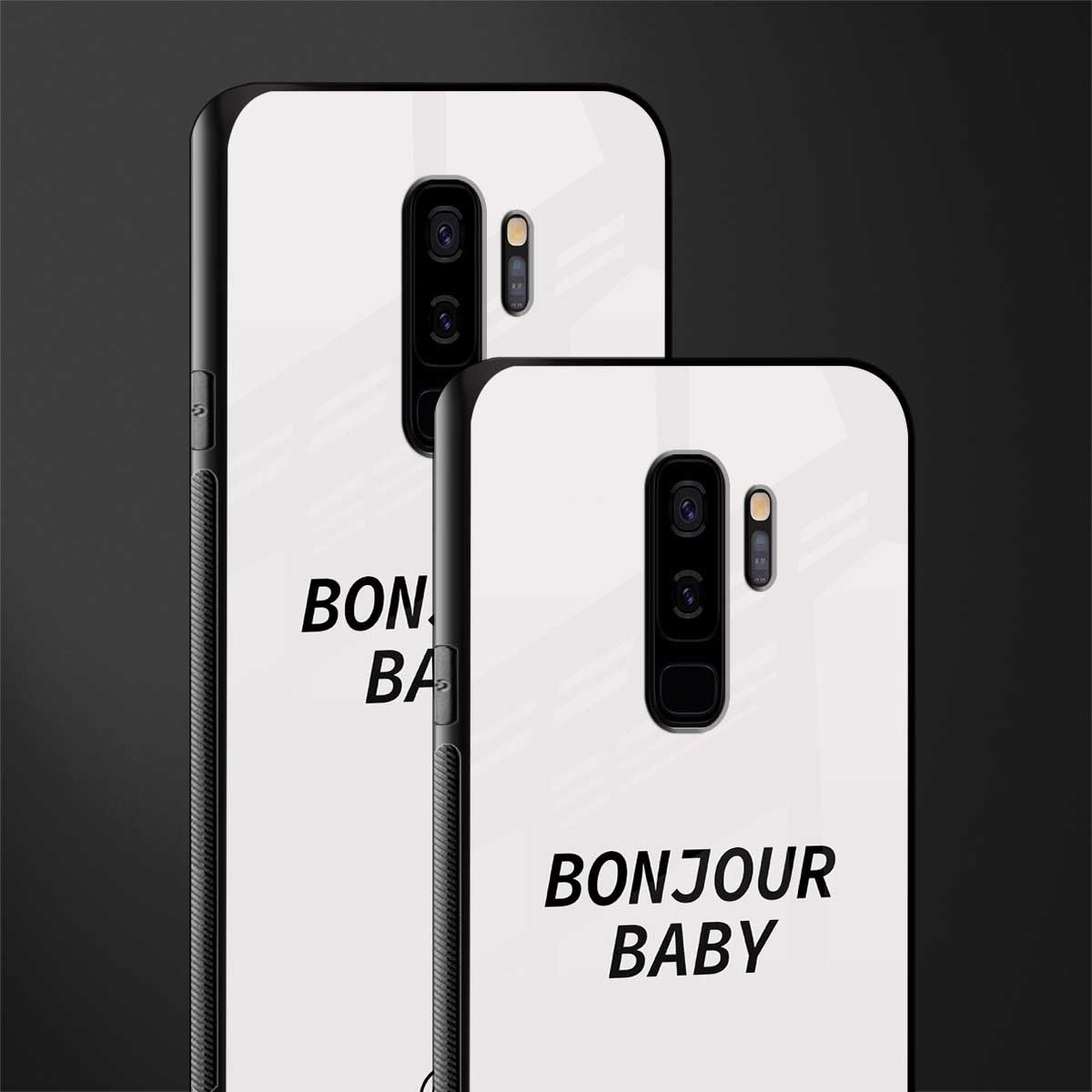 bonjour baby glass case for samsung galaxy s9 plus image-2