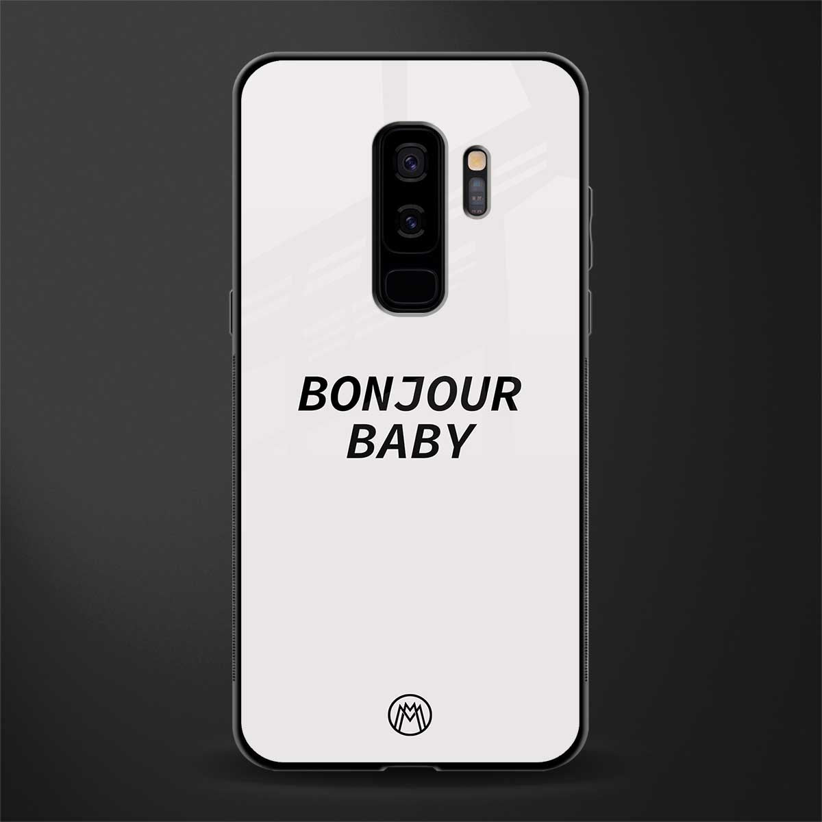 bonjour baby glass case for samsung galaxy s9 plus image