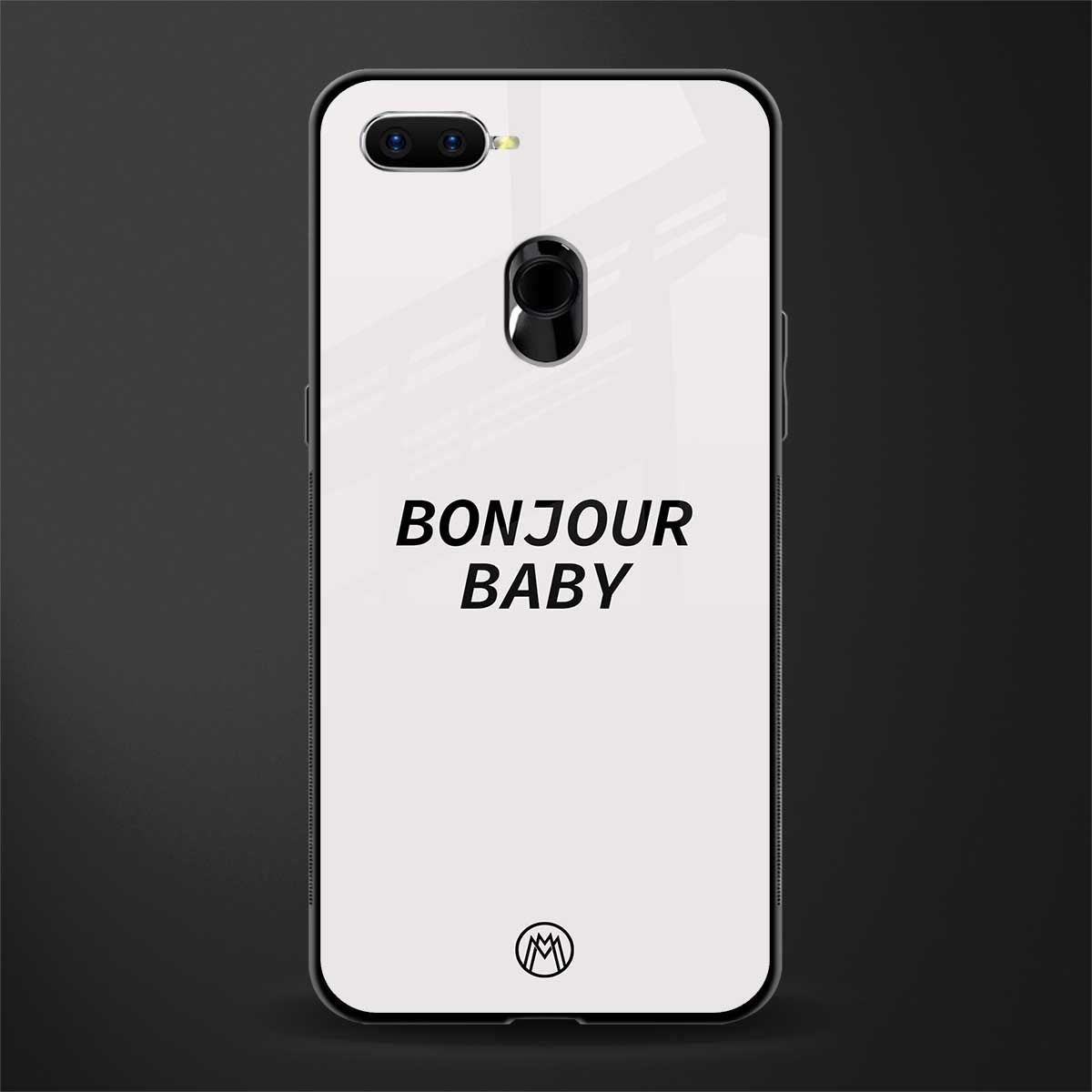 bonjour baby glass case for oppo a7 image