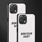 bonjour baby glass case for mi 11 lite image-2
