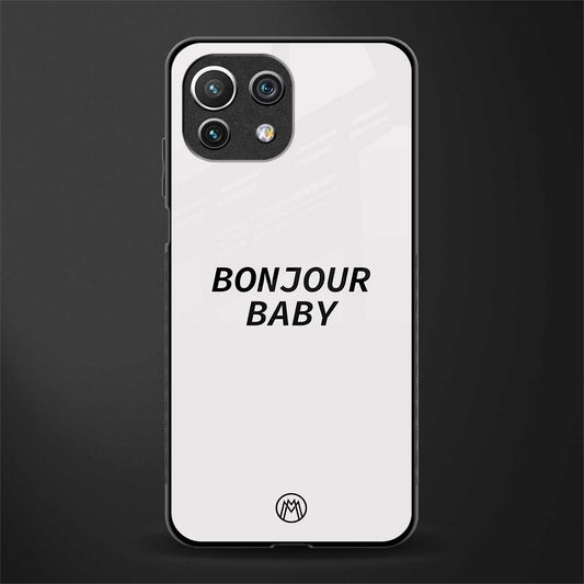 bonjour baby glass case for mi 11 lite image