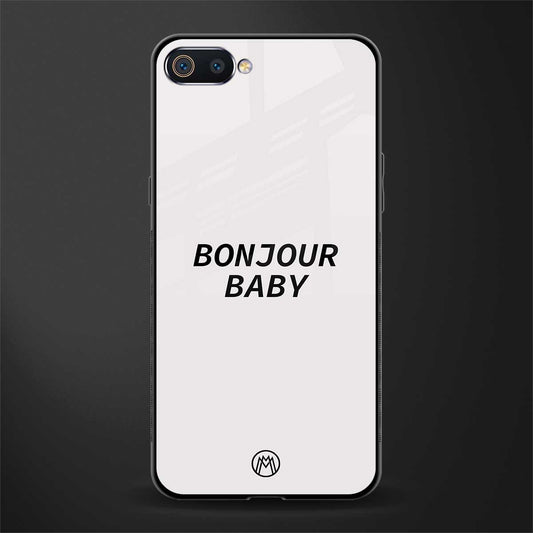 bonjour baby glass case for oppo a1k image