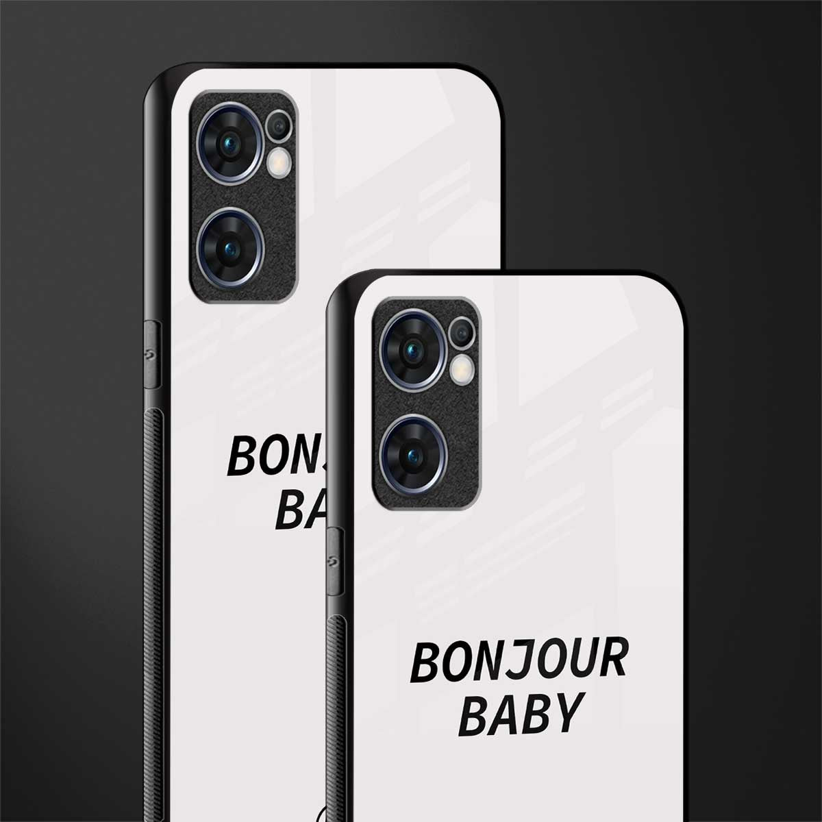 bonjour baby glass case for oppo reno7 5g image-2