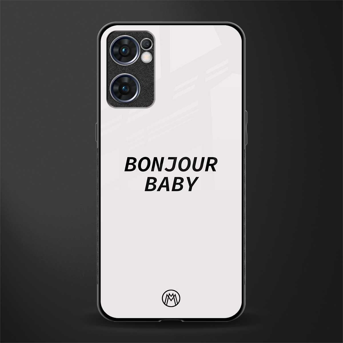 bonjour baby glass case for oppo reno7 5g image