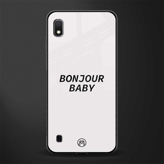 bonjour baby glass case for samsung galaxy a10 image