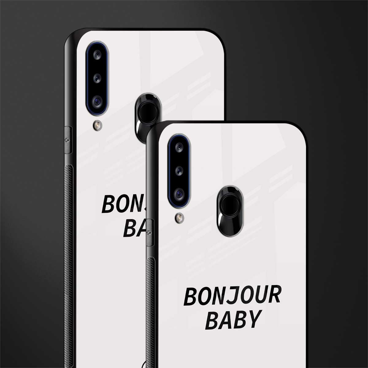 bonjour baby glass case for samsung galaxy a20s image-2